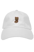 Load image into Gallery viewer, Missing Piece Teddy dad hat (white)
