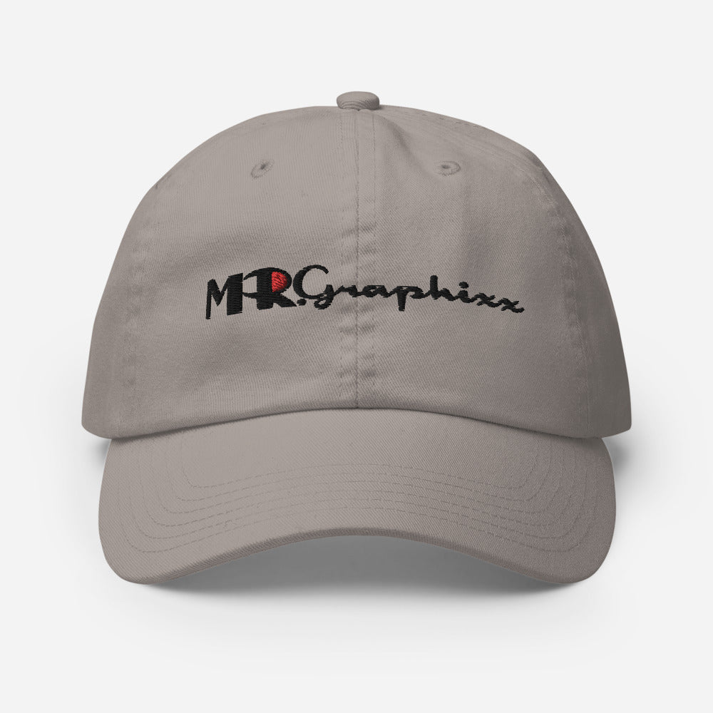 MR.Graphixx Champion Dad Hat (White/Grey)