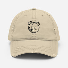 Load image into Gallery viewer, Distressed Bear Dad Hat (Black Logo)
