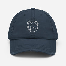 Load image into Gallery viewer, Distressed Bear Dad Hat (White Logo)
